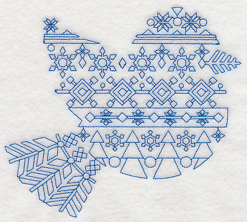 Nordic Winter Bird (Bluework)