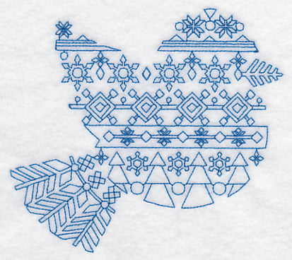 Nordic Winter Bird (Bluework)