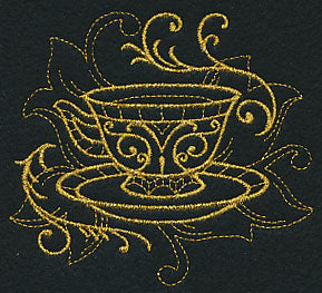 Teacup Filigree (Goldwork)