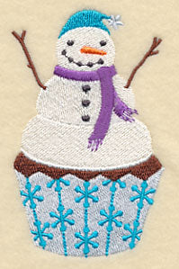 January Snowman Cupcake