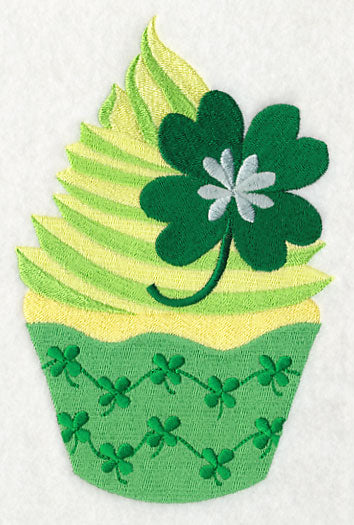 March Clover Cupcake