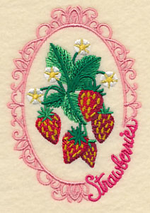 Fruit Cameo - Strawberries