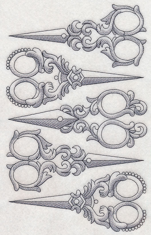 Antique Scissors Collage