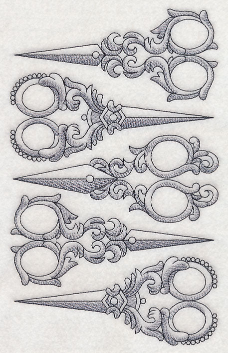 Antique Scissors Collage