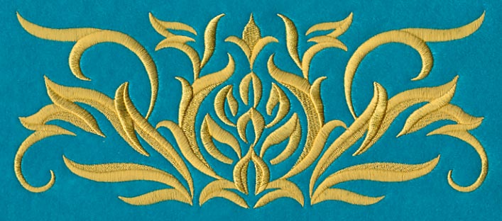 Blooming Baroque Border