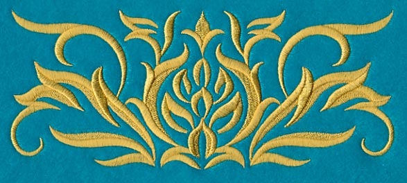 Blooming Baroque Border