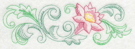 Flutter and Flourish Border (Vintage)