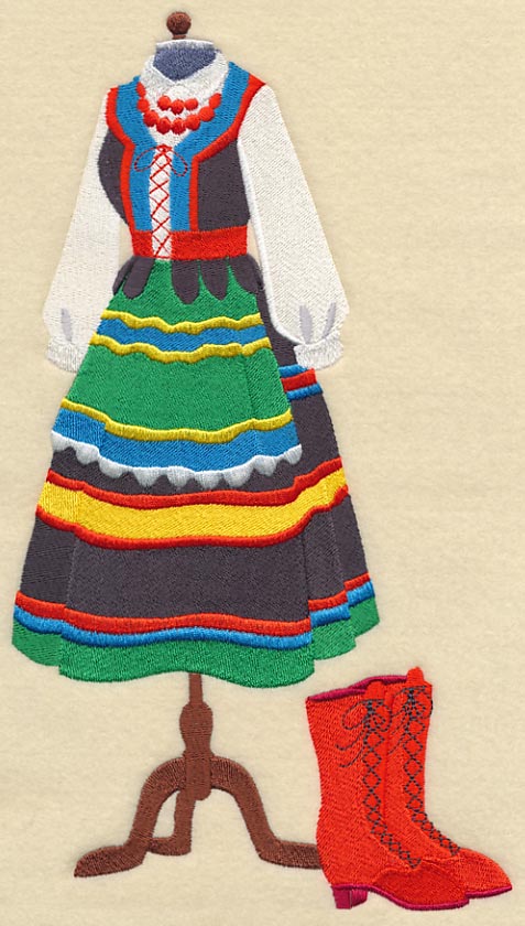 Polish Dance Dress Form - Female