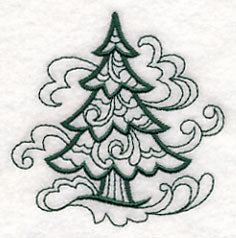 Doodle Pine Tree