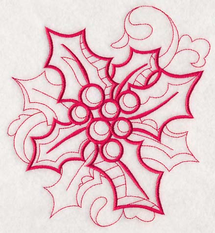 Doodle Holly and Berries