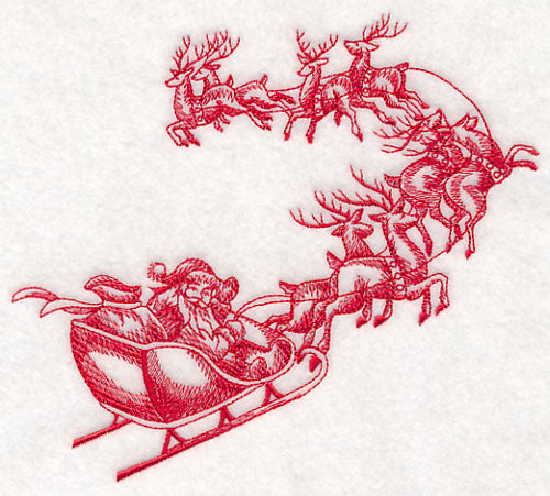 Santa's Flight Sketch