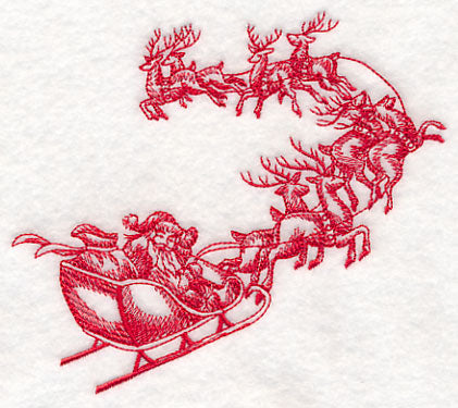 Santa's Flight Sketch