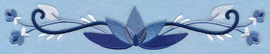 Midwinter Blues Bouquet Border 2