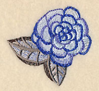 Wintry Flower in Watercolor