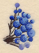 Wintry Berry Branch in Watercolor