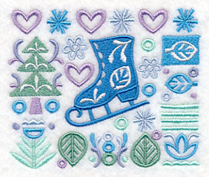 Scandinavian Ice Skate Panel