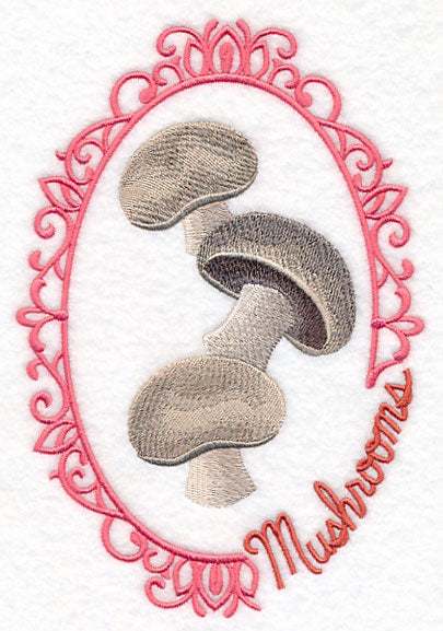 Vegetable Cameo - Mushrooms