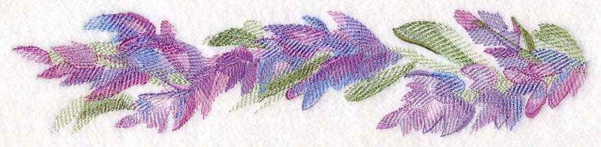 Lavender Border in Watercolor