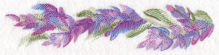 Lavender Border in Watercolor