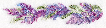 Lavender Border in Watercolor