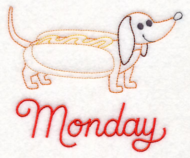 Monday Dachshund (Vintage)