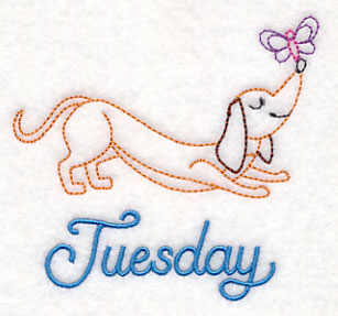 Tuesday Dachshund (Vintage)