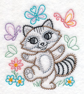 Playful Raccoon (Vintage)