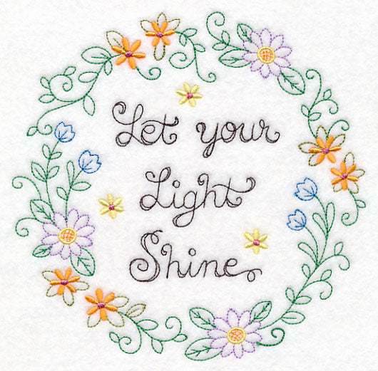 Let Your Light Shine Wreath (Vintage)