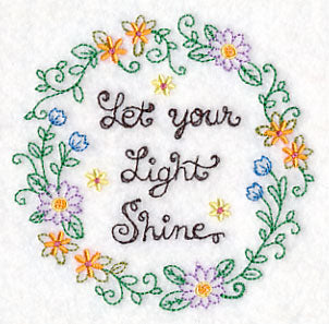 Let Your Light Shine Wreath (Vintage)