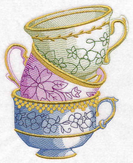 Antique Teacup Stack