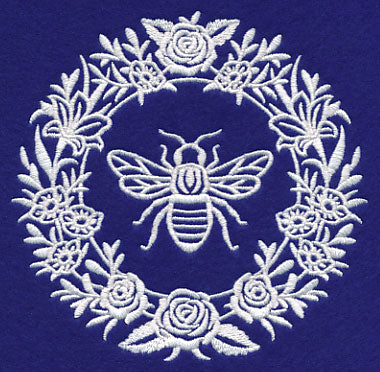 Napoleonic Bee Medallion (Whitework)