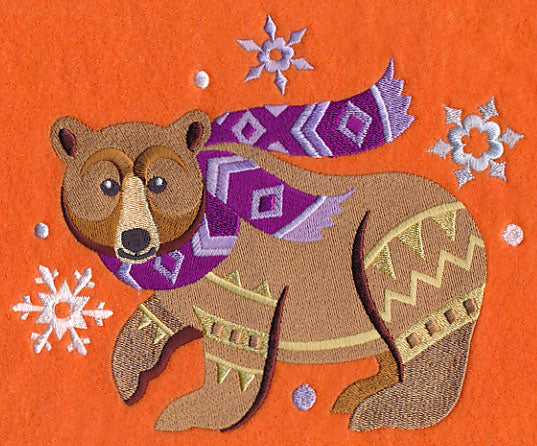 Retro Winter Bear