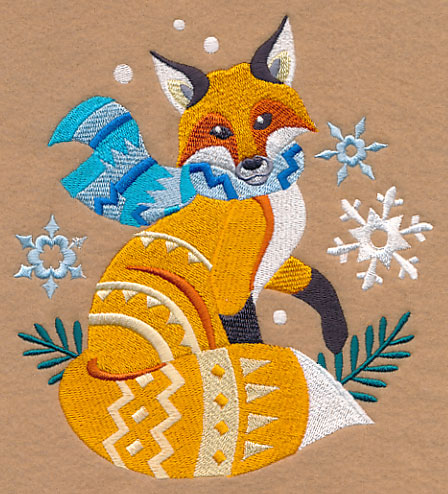 Retro Winter Fox