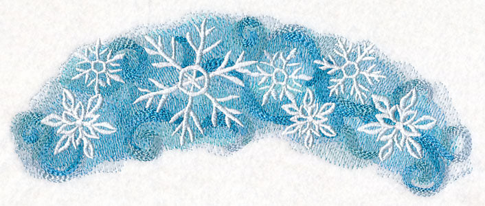 Snowflakes in Watercolor Spray