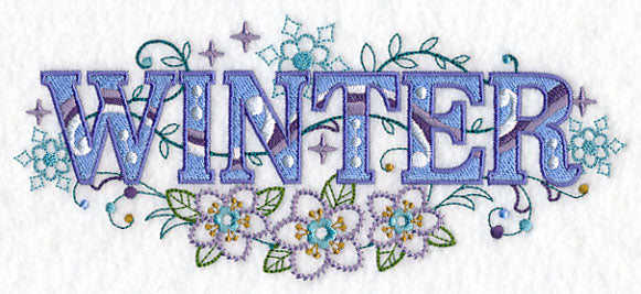 Winter with Vintage Flower Fade