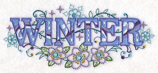 Winter with Vintage Flower Fade