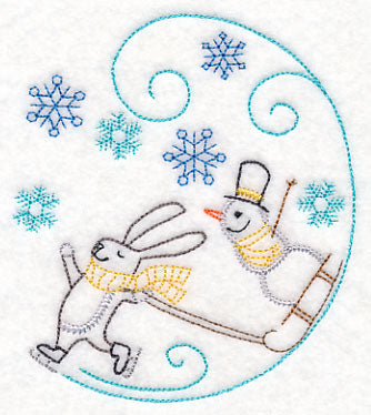 Skating Rabbit Circle (Vintage)