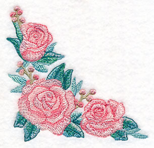 Romantic Roses Corner in Watercolor