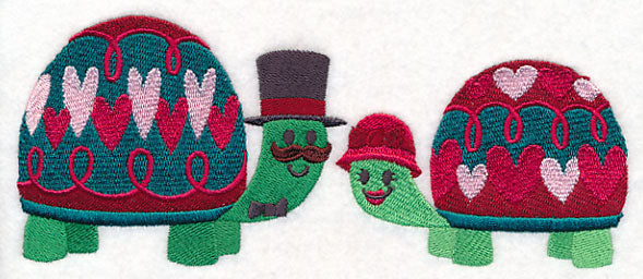 Snuggling Turtle Couple