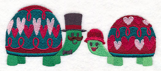 Snuggling Turtle Couple