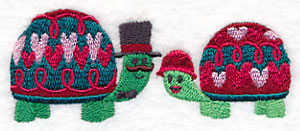 Snuggling Turtle Couple