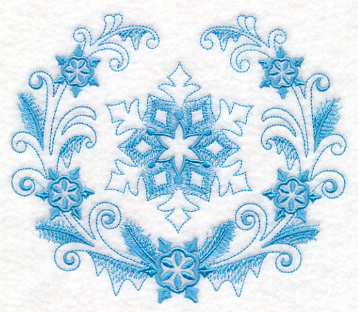 Winter Snowflake Laurel