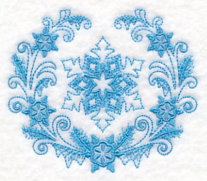 Winter Snowflake Laurel