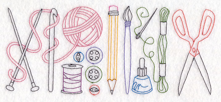 Crafting Quick Stitch Border (Vintage)