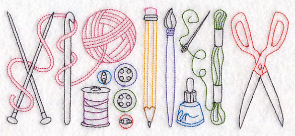 Crafting Quick Stitch Border (Vintage)