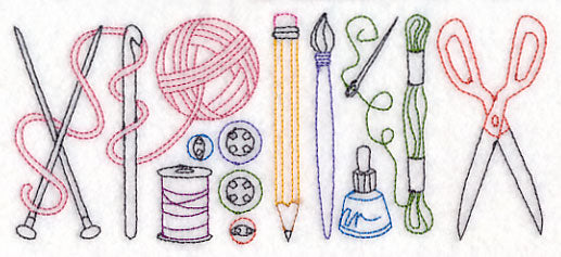 Crafting Quick Stitch Border (Vintage)