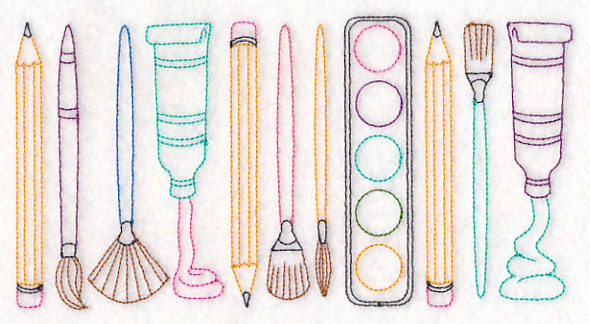 Art Quick Stitch Border (Vintage)