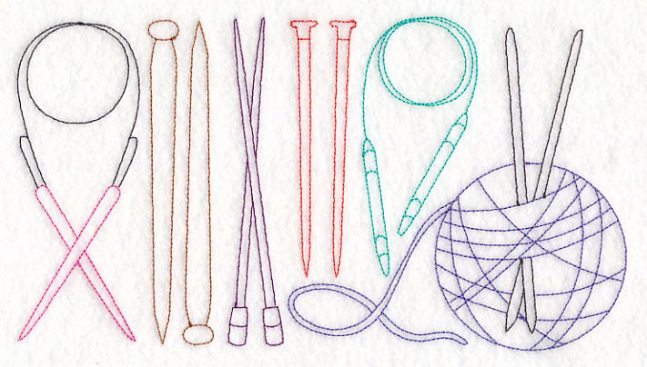 Knitting Quick Stitch Border (Vintage)