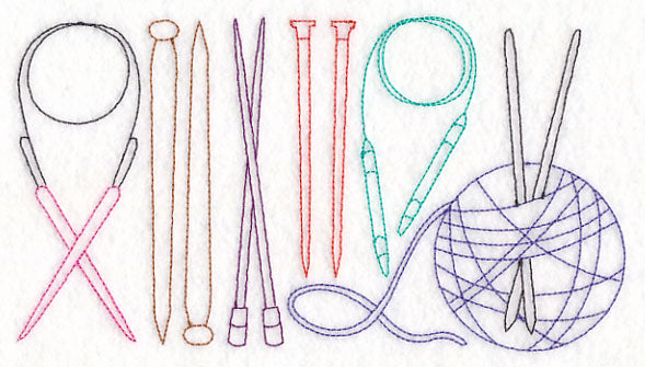 Knitting Quick Stitch Border (Vintage)