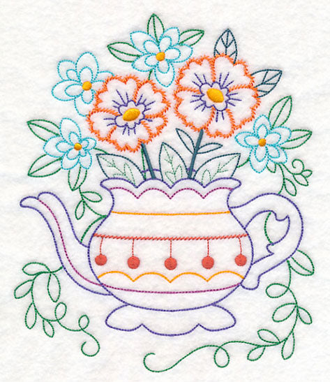Kitchen Teapot in Bloom (Vintage)